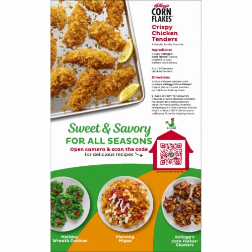 Kellogg's® Corn Flakes Family Size Cereal Perspective: bottom