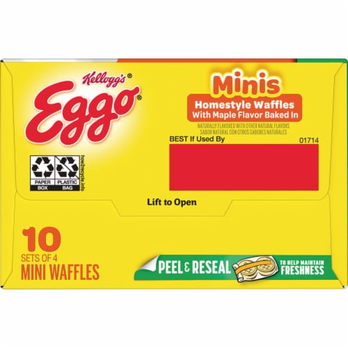 Kellogg's® Eggo® Minis Homestyle with Maple Flavor Frozen Waffles Perspective: bottom