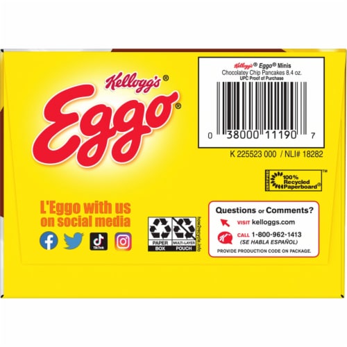 Kellogg's® Eggo® Minis Chocolatey Chip Frozen Pancake Bites Perspective: bottom