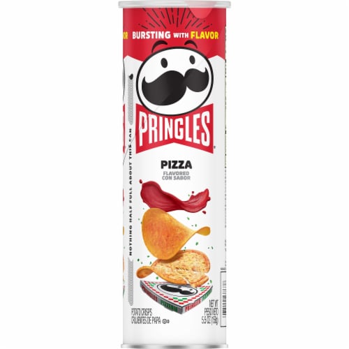 Pringles® Pizza Potato Crisps Chips Perspective: bottom