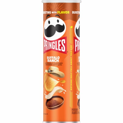 Pringles Buffalo Ranch Potato Crisps Chips Perspective: bottom