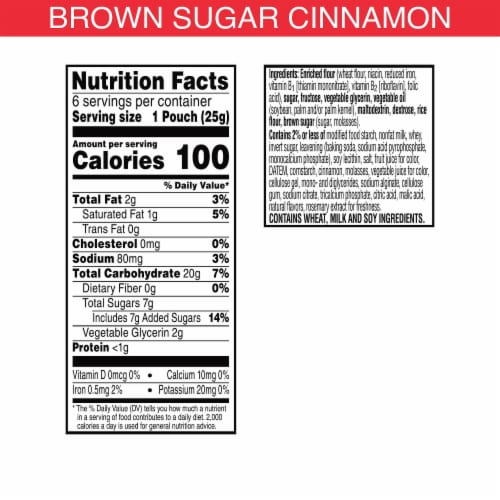 Kellogg's Special K Brown Sugar Cinnamon Pastry Crisps Perspective: bottom