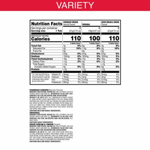 Pringles® Variety Pack Potato Crisps Chips Perspective: bottom