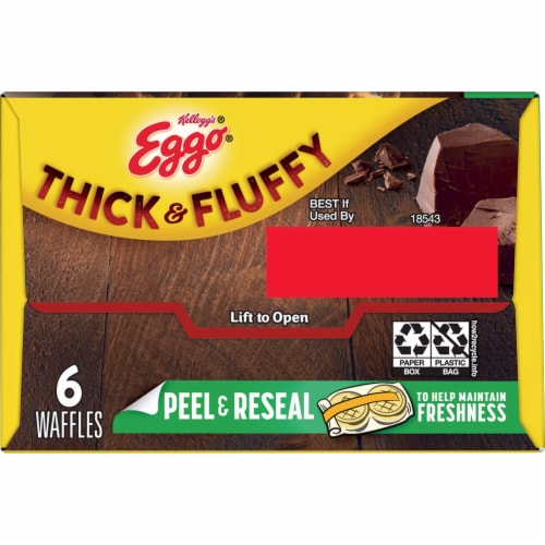 Kellogg's® Eggo® Thick and Fluffy Double Chocolatey Frozen Waffles Perspective: bottom