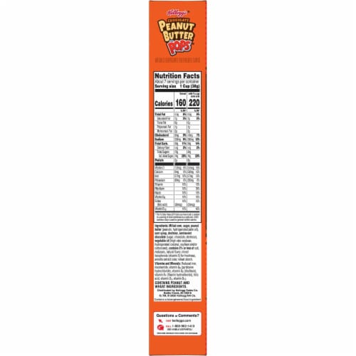 Kellogg's Corn Pops Breakfast Cereal Chocolate Peanut Butter Perspective: bottom