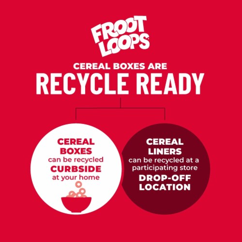 Kellogg's® Froot Loops Large Size Cereal Perspective: bottom