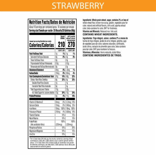 Kellogg's® Frosted Mini-Wheats Strawberry Family Size Cereal Perspective: bottom