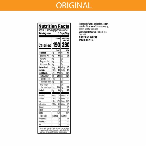 Kellogg's Frosted Mini-Wheats Little Bites Original Cold Breakfast Cereal Family Pack Perspective: bottom