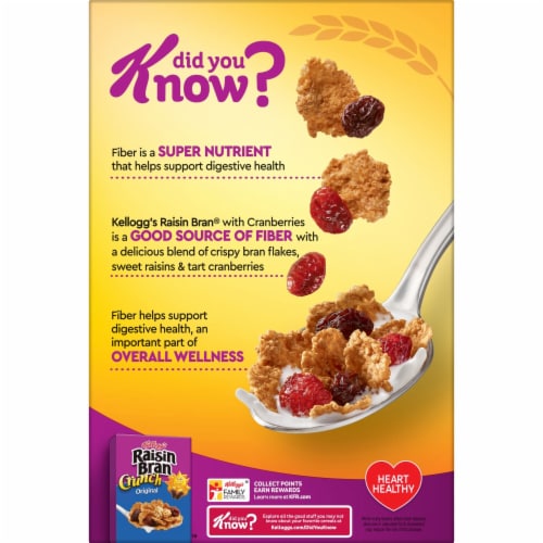 Kellogg's® Raisin Bran with Cranberries Cereal Perspective: bottom