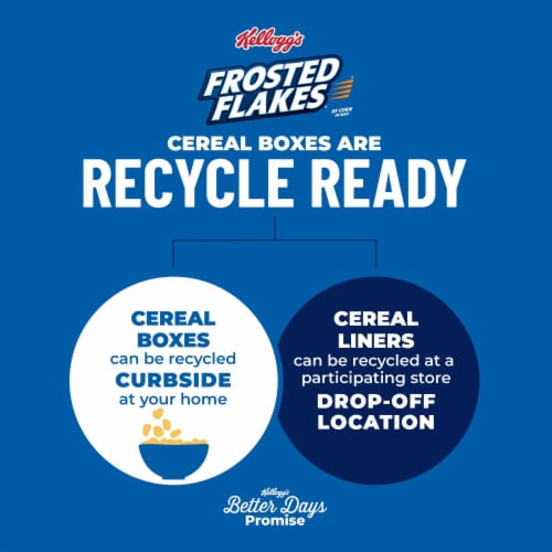 Kellogg's Frosted Flakes Honey Nut Breakfast Cereal Perspective: bottom