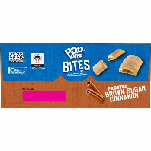 Pop-Tarts Bites Frosted Brown Sugar Cinnamon Tasty Filled Pastry Bites Perspective: bottom