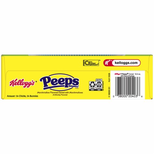 Kellogg's Peeps Marshmallow Flavored Cereal Perspective: bottom