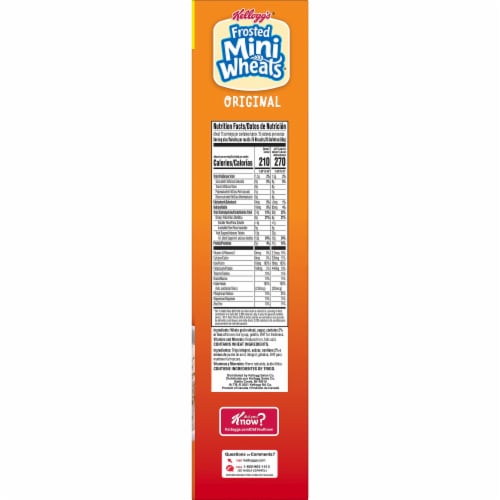 Kellogg's Frosted Mini-Wheats Breakfast Cereal Original Perspective: bottom