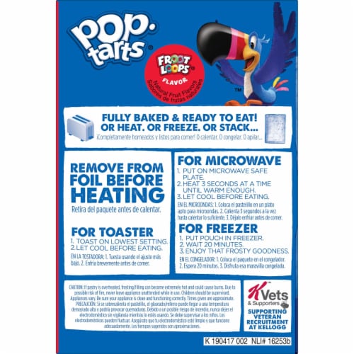 Pop-Tarts Frosted Froot Loops Toaster Pastries Perspective: bottom