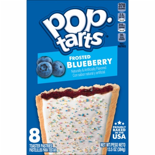 Pop-Tarts Frosted Blueberry Toaster Pastries Perspective: bottom
