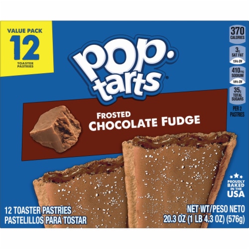 Pop-Tarts Frosted Chocolate Fudge Toaster Pastries Perspective: bottom