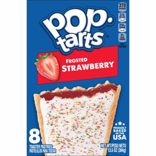 Pop-Tarts Frosted Strawberry Toaster Pastries Perspective: bottom