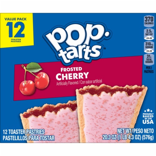 Pop-Tarts Frosted Cherry Toaster Pastries Perspective: bottom
