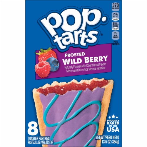 Pop-Tarts Unfrosted Strawberry Toaster Pastries, 6 ct / 3.4 oz