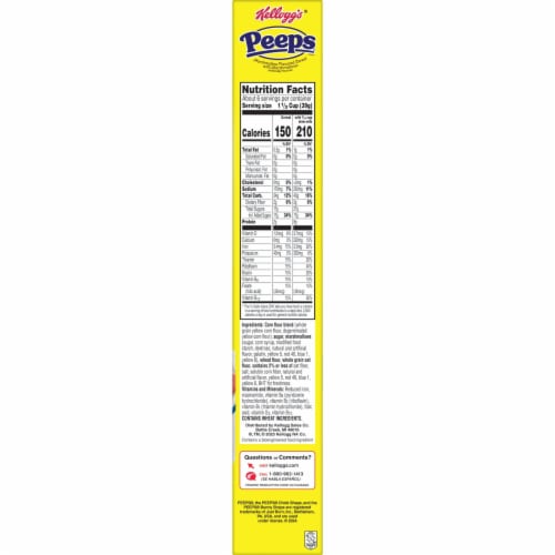 Kellogg's Peeps Original with Marshmallows Breakfast Cereal Perspective: bottom