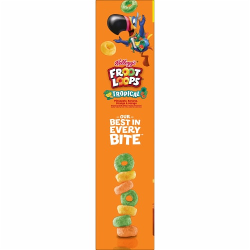 Kellogg's Froot Loops Tropical Cold Breakfast Cereal Family Size Perspective: bottom