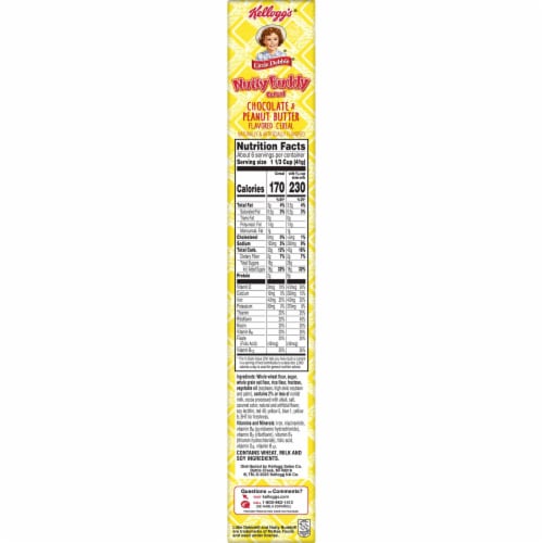 Kellogg's® Little Debbie® Chocolate and Peanut Butter Nutty Buddy Cereal Perspective: bottom