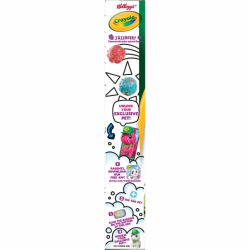 Kellogg's Crayola Breakfast Cereal Jazzberry Perspective: bottom