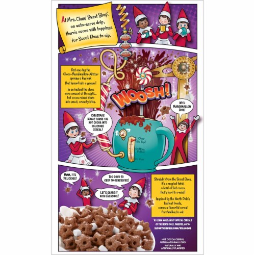 Kellogg's The Elf on the Shelf Breakfast Cereal Hot Cocoa With Marshmallows Perspective: bottom