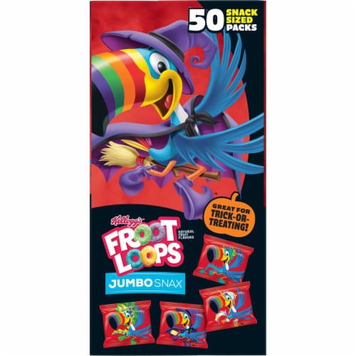 Kellogg's Froot Loops Jumbo Snax Original Cereal Snacks Perspective: bottom