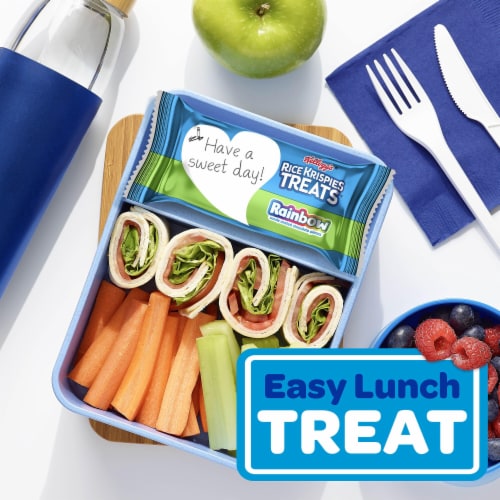 Kellogg's Rice Krispies Treats Rainbow Marshmallow Snack Bars Perspective: bottom