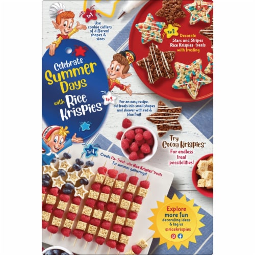 Kellogg's® Rice Krispies Red and Blue Color Mix Cereal Perspective: bottom
