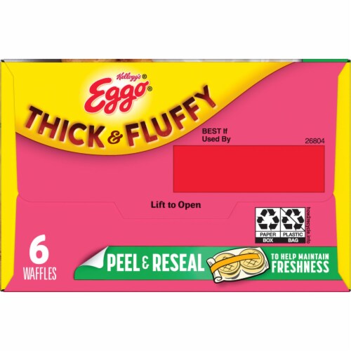 Kellogg's® Eggo® Thick and Fluffy Strawberry Cheesecake Frozen Waffles Perspective: bottom