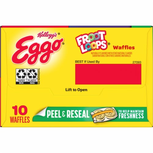 Kellogg's® Eggo® Froot Loops Frozen Waffles Perspective: bottom