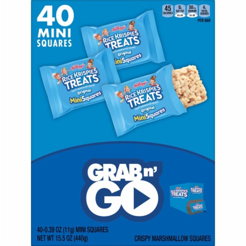 Kellogg's Rice Krispies Treats Mini Marshmallow Snack Bars Original Perspective: bottom