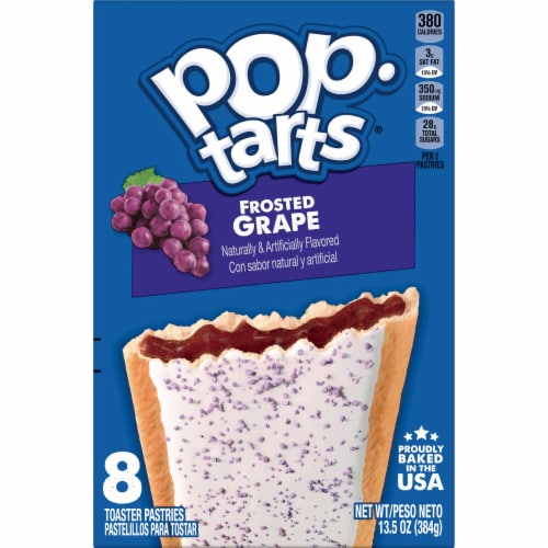 Kellogg's Pop-Tarts Frosted Grape Toaster Pastries Perspective: bottom