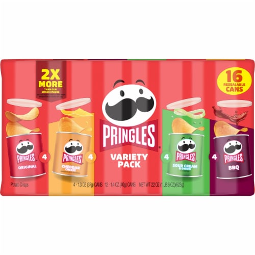 Pringles® Grab and Go Snack Packs Potato Crisps Chips Variety Pack Perspective: bottom