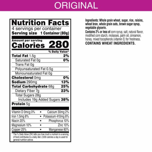 Kellogg's® Raisin Bran Crunch Cereal Cups Perspective: bottom
