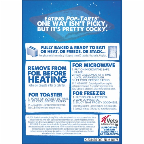 Kellogg's Pop-Tarts Frosted Banana Bread Toaster Pastries Perspective: bottom
