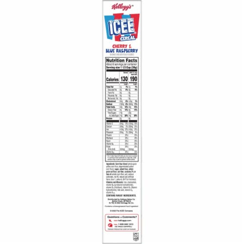 Kellogg's® Licensed Brand Cherry and Blue Raspberry Cereal Perspective: bottom
