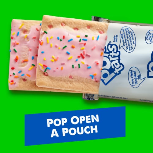 Kellogg's Pop-Tarts Frosted Strawberry Milkshake Toaster Pastries Perspective: bottom