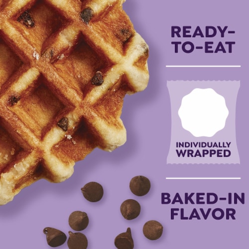 Kellogg's® Eggo® Chocolate Chip Frozen Belgian-Style Street Waffles Perspective: bottom