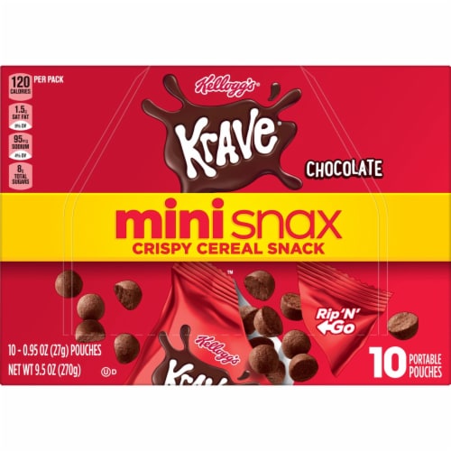 Kellogg's® Krave Chocolate Mini Crispy Cereal Snacks Perspective: bottom