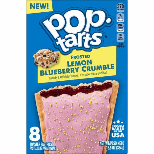 Pop-Tarts® Frosted Lemon Blueberry Crumble Toaster Pastries Perspective: bottom