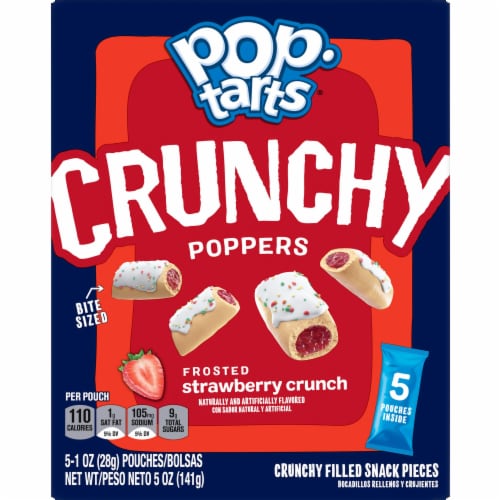 Kellogg's Pop-Tarts Frosted Strawberry Crunchy Poppers Perspective: bottom