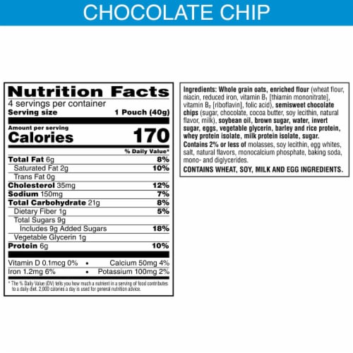 Kellogg's Nutri-Grain Power-Fulls Chocolate Chip Oat Bites Perspective: bottom