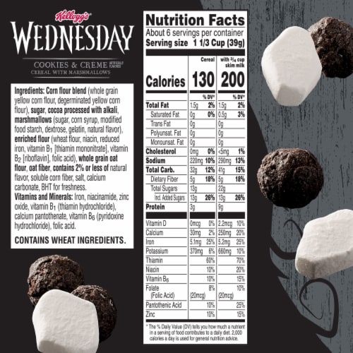 Kellogg's® Cookies and Creme Family Size Cereal Perspective: bottom