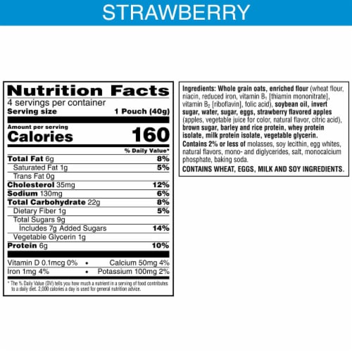 Kellogg's Nutri-Grain Power-Fulls Strawberry Oat Bites Perspective: bottom