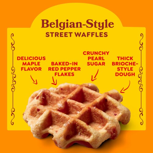Eggo® Spicy Maple Flavor Belgian-Style Street Waffles Perspective: bottom
