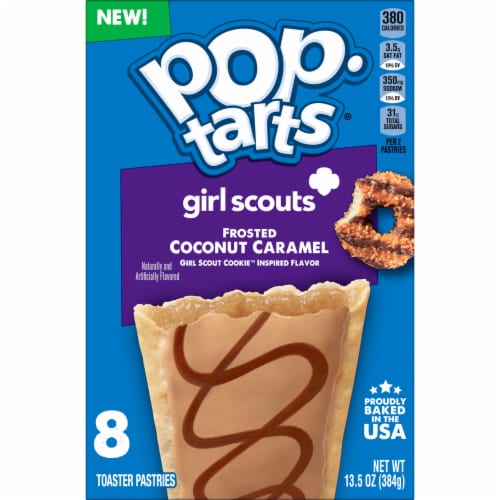 Kellogg's Pop-Tarts Frosted Coconut Caramel Toaster Pastries Perspective: bottom