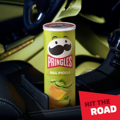 Pringles® Dill Pickle Potato Crisps Chips Perspective: bottom